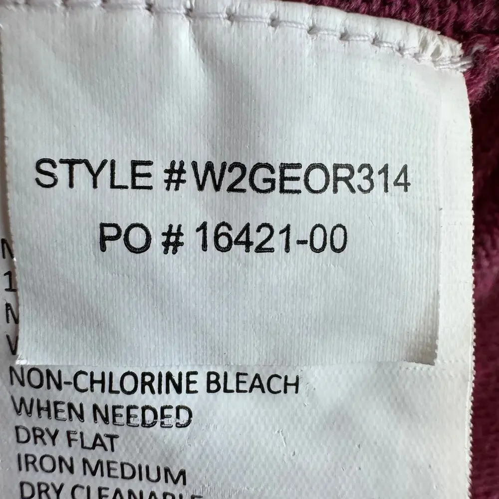 prAna Purple Georgia Wrap Cardigan Organic Cotton Relaxed Fit Open Front Size XS